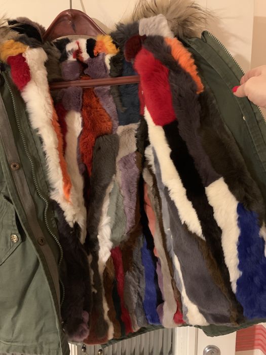 Парка - Естествен косъм 2 в 1 елек и парка