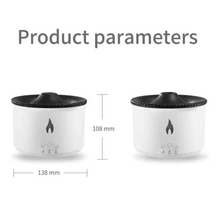 REUP Овлажнител за въздух Дифузор Етерично масло от пламък 12W 300ML