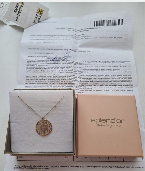 Colier aur 14k Splendor