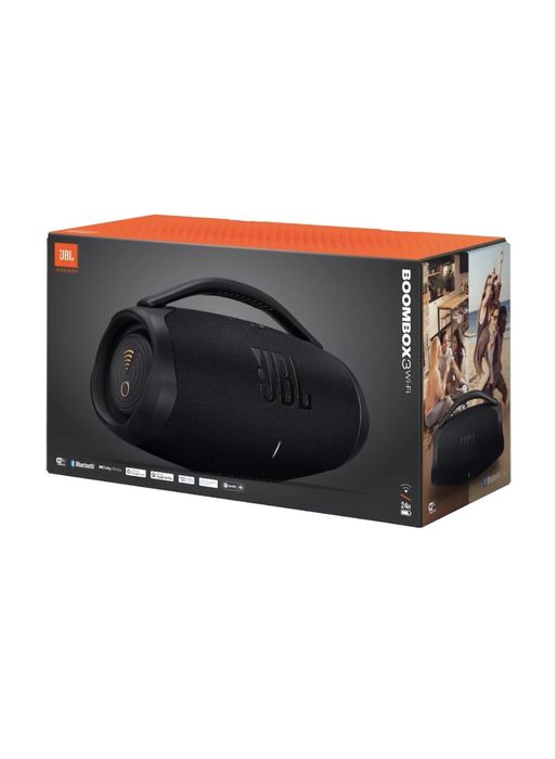 Boxa portabila JBL Boombox 3 Wi-Fi, 180W, Bluetooth, Autonomie 24H, High Definition Sound, 3D Dolby Atmos, IP67, Negru