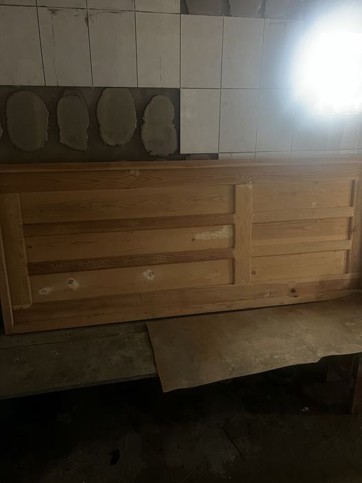 Деревяный двер для бани