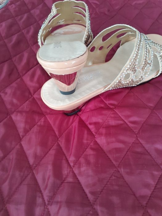 Тапочки с блёстками 38 размер