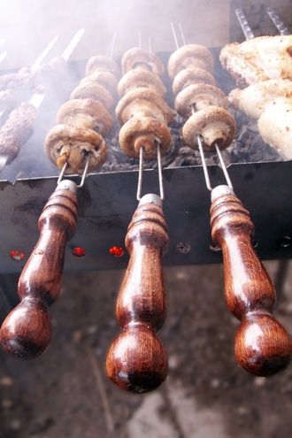 Набор из двух Двойных шампуров для грибов и овощей