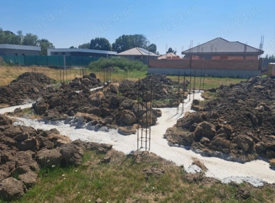 Teren Jebel Timis 526 mp cu fundatie + proiect casa inclus (intabulat)