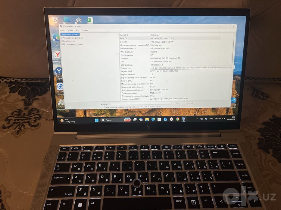 noutbook Hp sensorli ekran