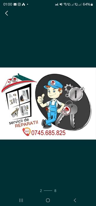 REPARATII USI/Deblocari usi/Termopane/Lacatus usi/Remedieri termopane