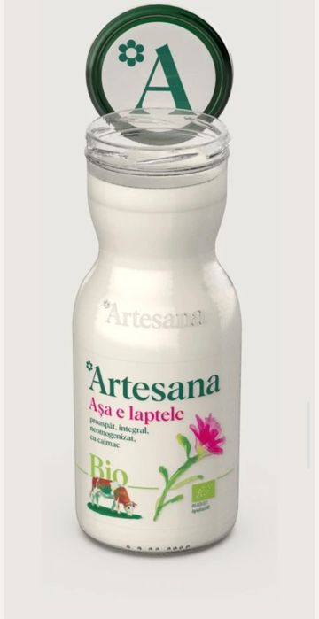 Sticle de lapte de 1 l cu capac de metal