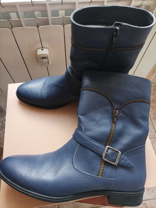 Clarks/Pepe Jeans/ N38 Нови ест.кожа боти