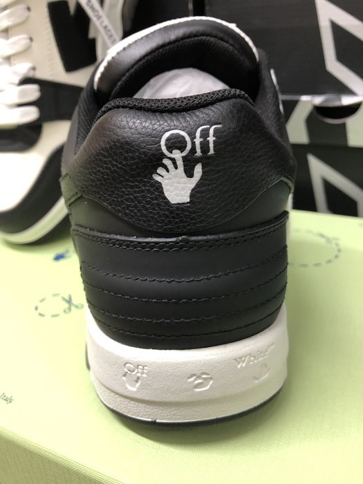 Off White Out Of Office Black White Leather Full Box Verificare La Livrare