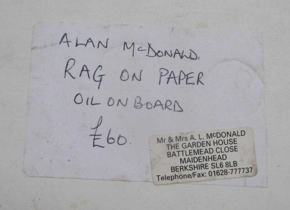 Alan McDonald, Ulei pe pânză, Semnat, Intitulat, Dimensiuni 40 x 50 cm