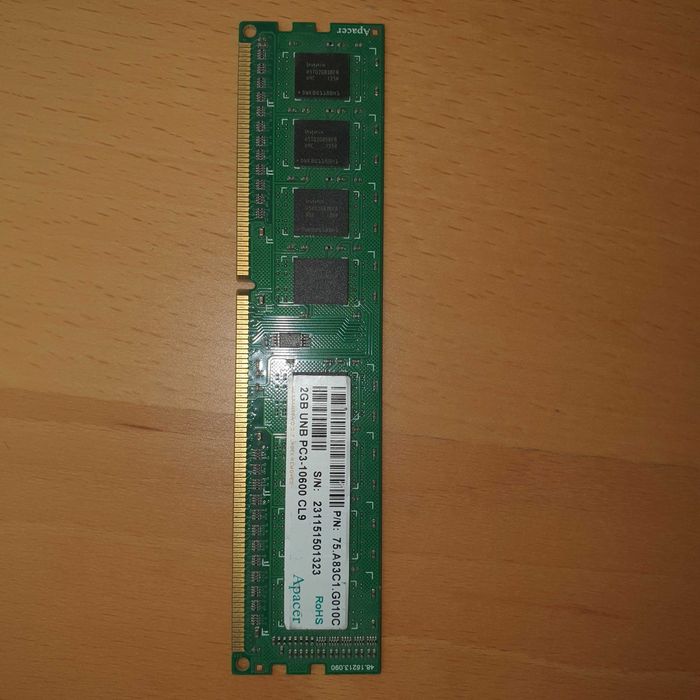 Memorie RAM Apacer 2GB DDR3 PC3-10600 CL9 UDIMM