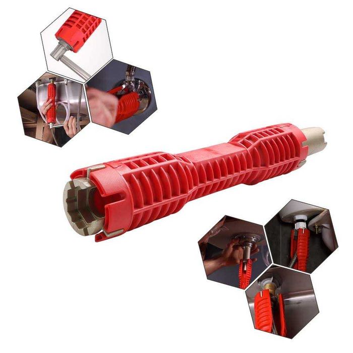 Cheie multifunctionala pentru instalatii sanitare