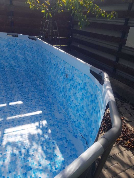 Piscina Bestway Power Steel, 427x250x100, pompa si scara