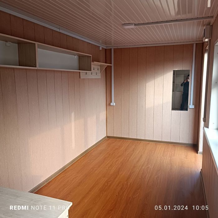 Контейнер офисс! 6 метр высота 2.60 железние! Утепления кнауф