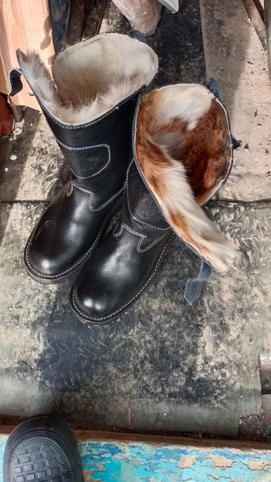 Сапоги Монгольские кожаные