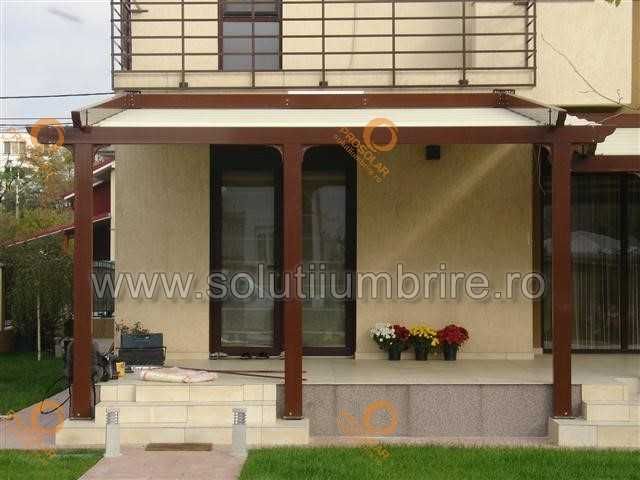 Pergola terasa membrana PVC motorizată BISTRITA