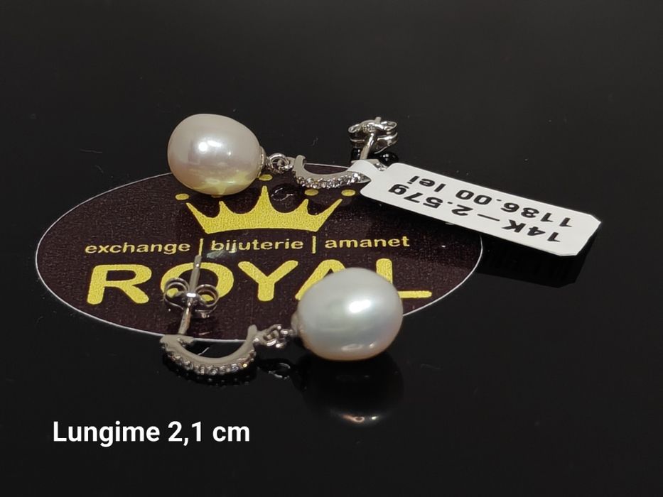 Bijuteria Royal: Cercei aur 14k/2.57 gr