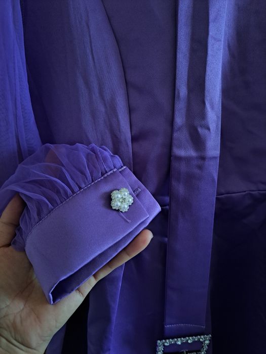 Rochie Midi Mov elegantă