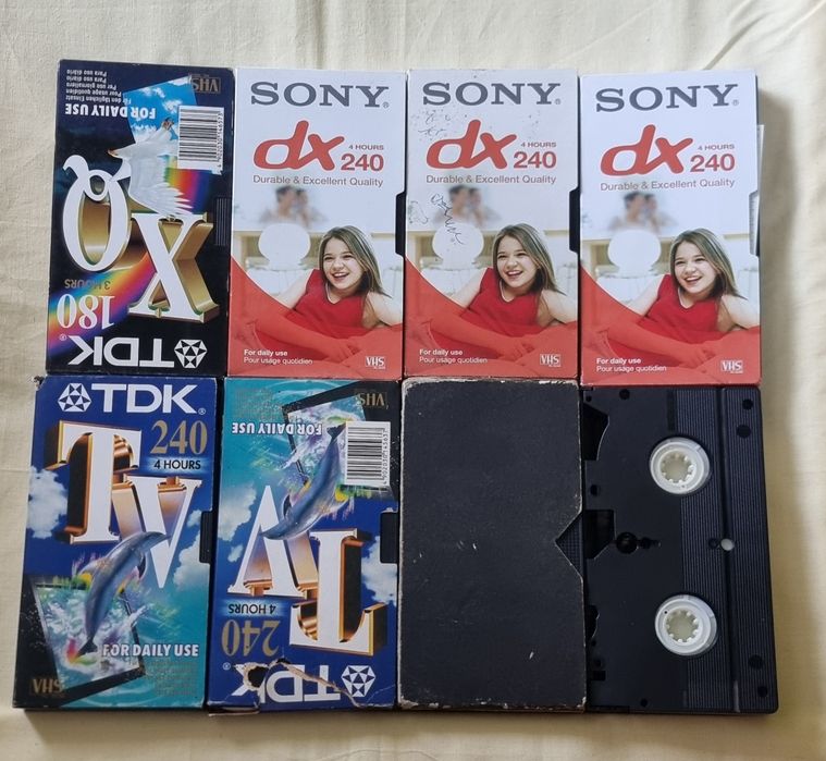 Lot de 8 casete Vhs