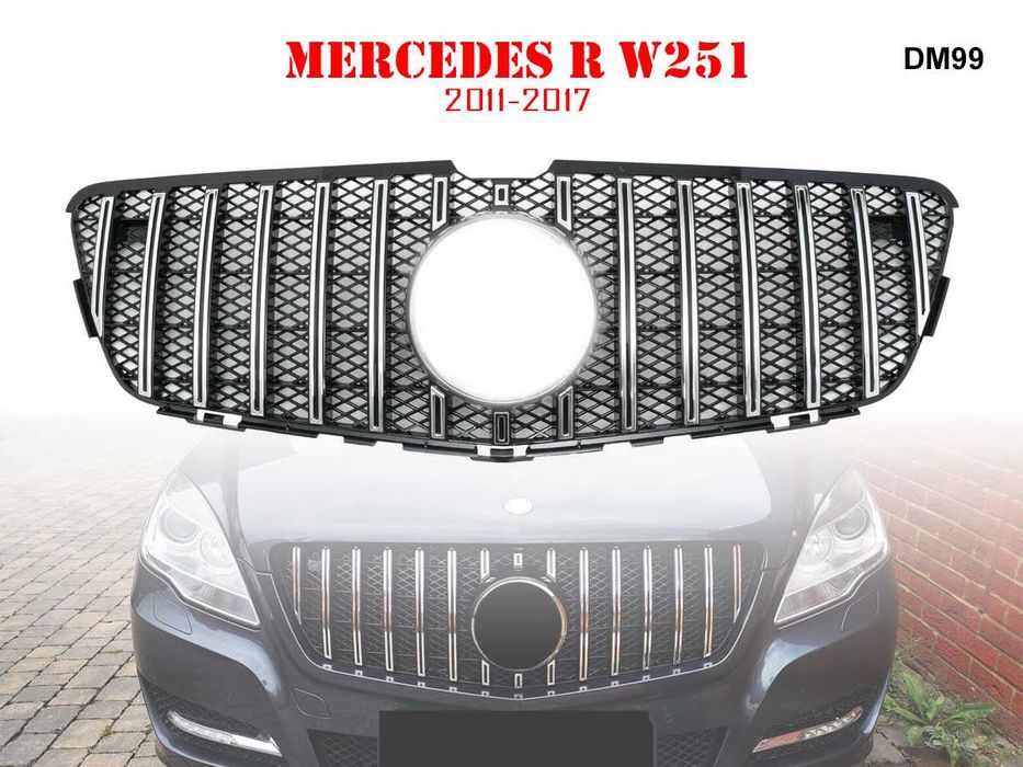 Grilă frontală GT pentru Mercedes R W251 2011-2017