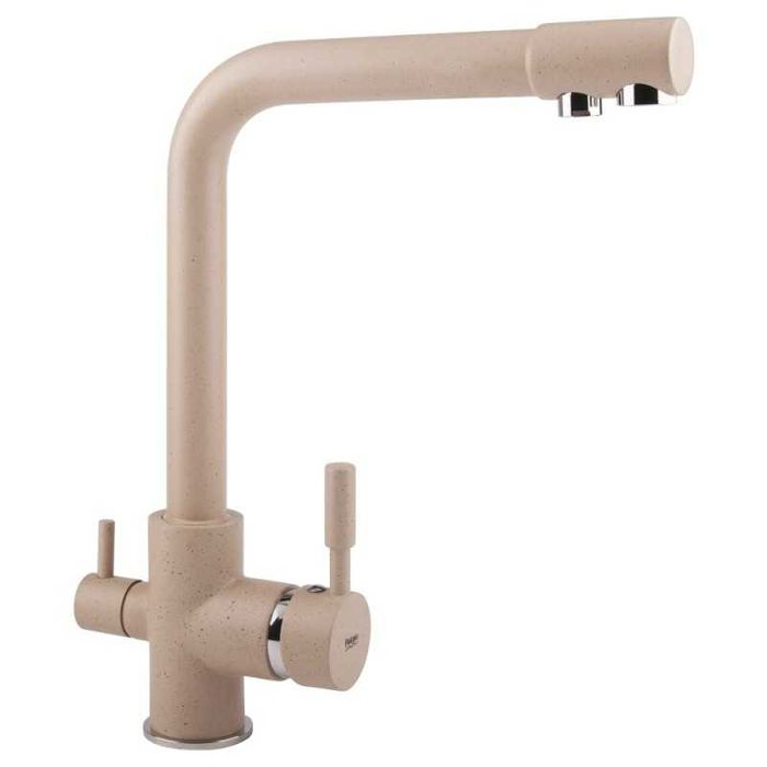 Смеситель кухни под фильтр бежевый Potato P4098-9