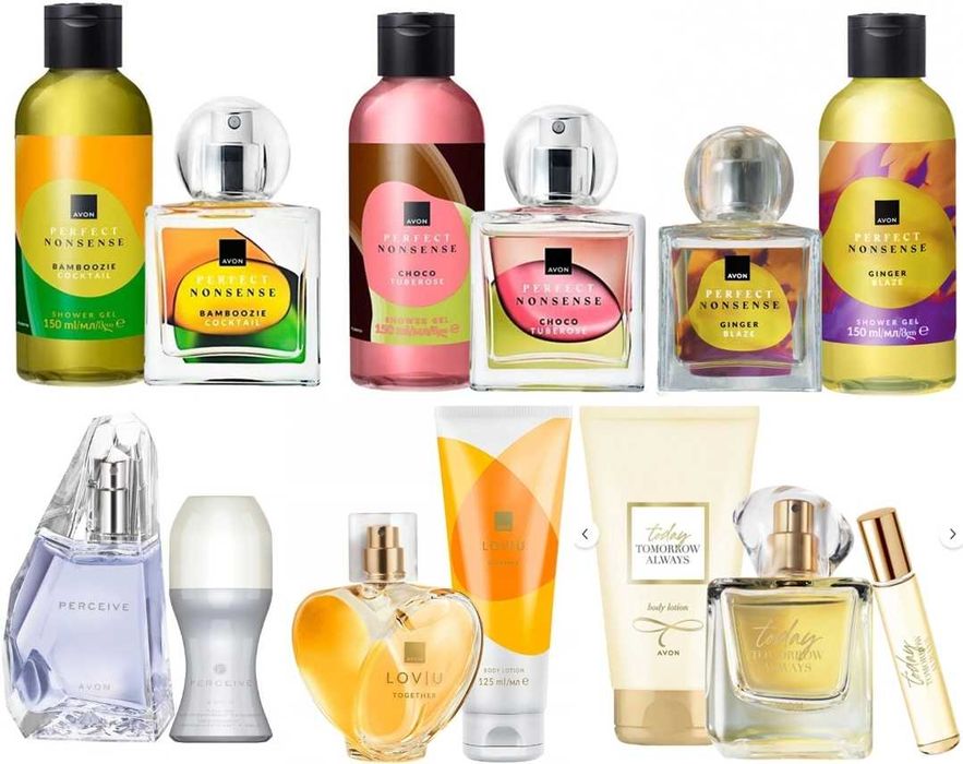 AVON - TTA Today,Far Away,Attraction,Premiere Luxe,Incandessence,Luck