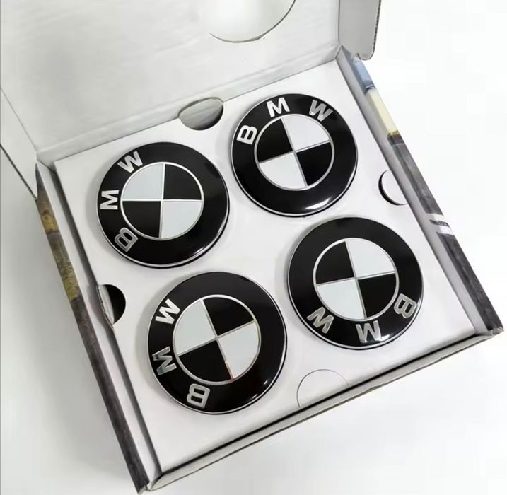 Capace embleme fixe sau rotative BMW 56mm 68mm 74mm 82mm Alb Albastru Negru