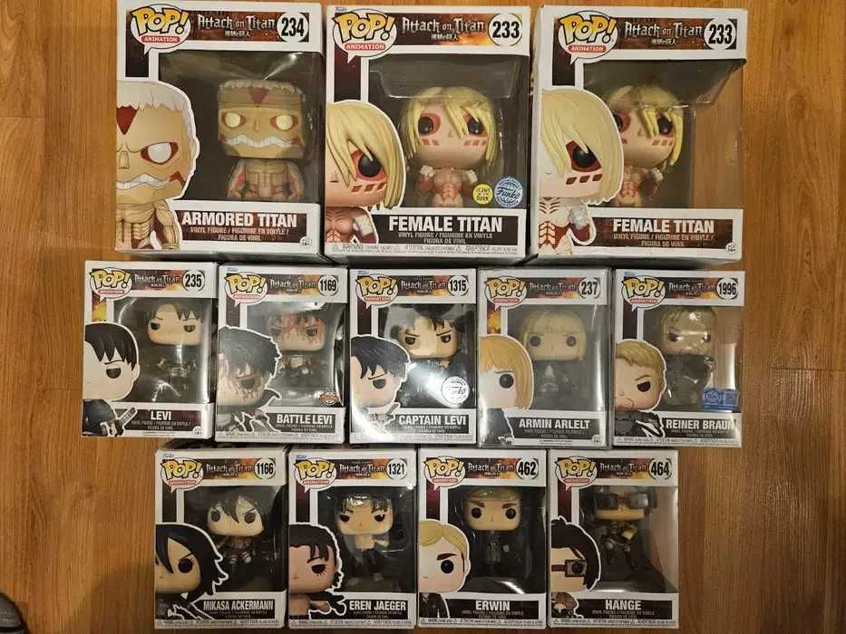 Anime Funko pop - Attack on Titan, Naruto, Tokyo Ghoul, One Piece и др