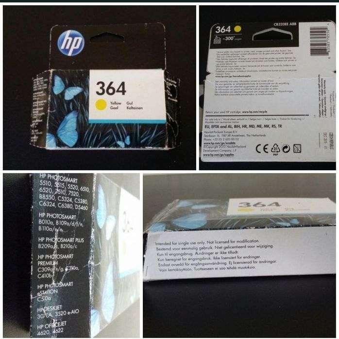 cartus hp 304 364 363 28 350 imprimanta color yellow cyan black