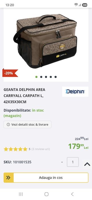Geantă pescuit delphin.