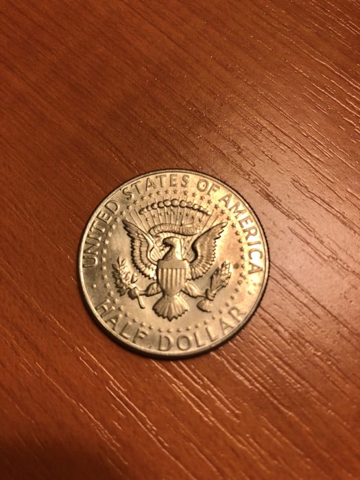 Сребърна американска монета от половин долар 1967 г.