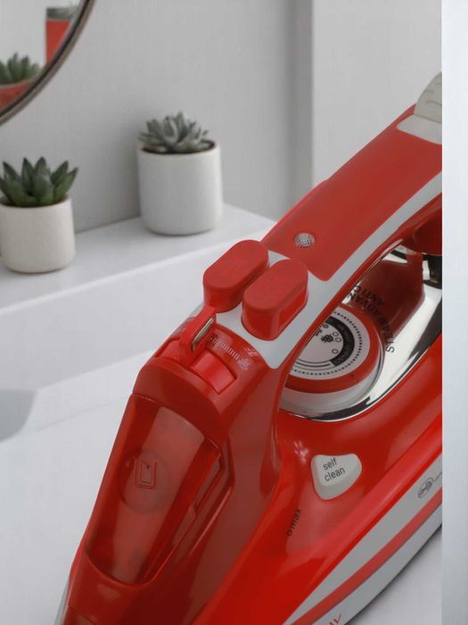 Утюг для глажки, мощный паровой с антипригарным покрытием