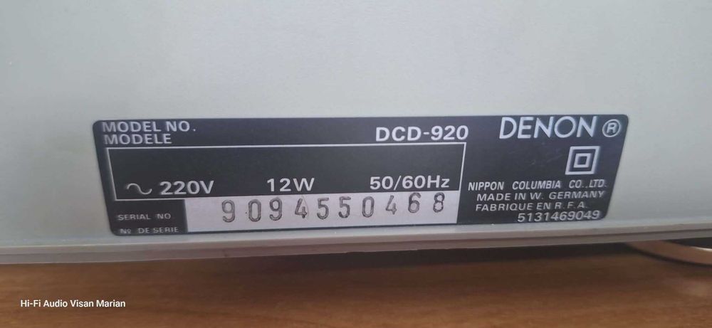 CD Denon DCD-920 Cu Telecomanda , culoare Sampanie