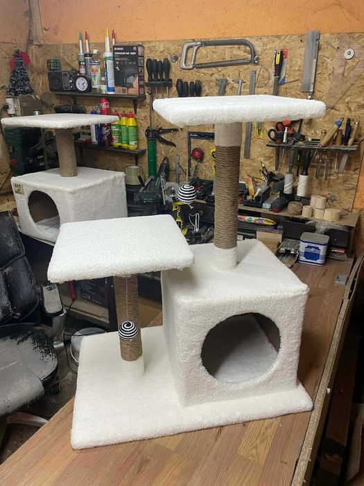 Катерушка-драскалка за котка с къщичка-ПРОМО ДОСТАВКА 4 ЕВРО