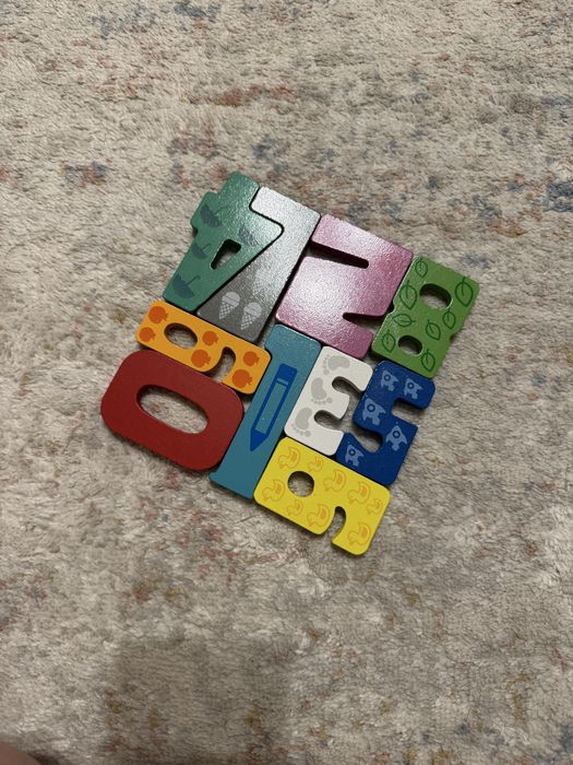 Пазл из дерева Цифры