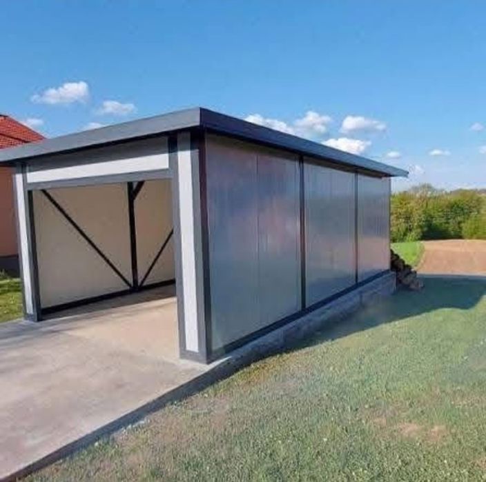 Vând garaj auto pe structura metalica