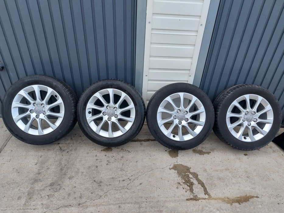 Set jante aliaj originale Audi A3 2012 - 2018 8V0601025BM R16 gaura centrare CB 57.1 mm 6.5 J ET 46