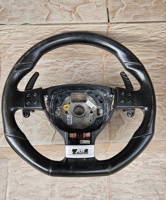 Volan sport volkswagen GTI cu padele abt sportsline