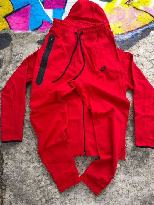 Trening Nike Tech Fleece Red - Trening Fete Baieti Set Complet