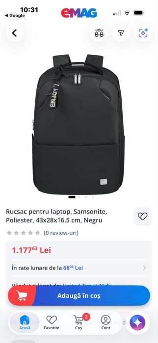 Ghiozdan laptop Samsonite