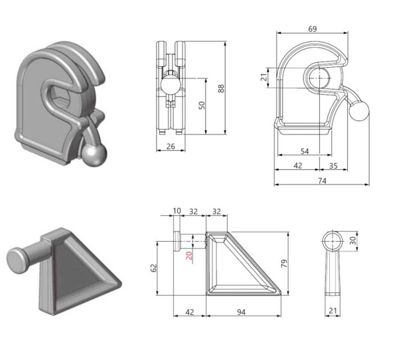 Панти за селскостопански и самосвални ремаркета