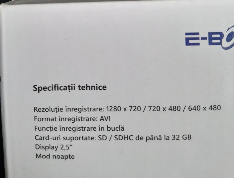 Camera video autoturism