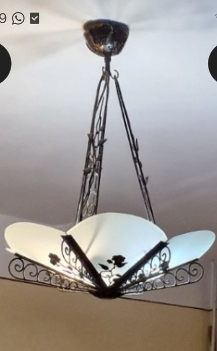 Candelabru fier forjat