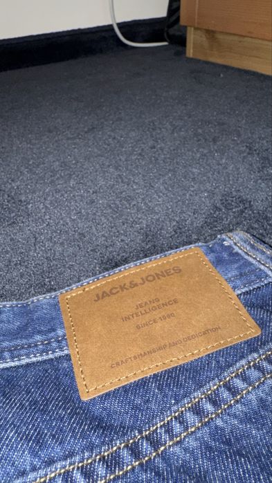 Blugi Baggy Jack & Jones "Alex" W29 L32 - Albastru clasic, NOI