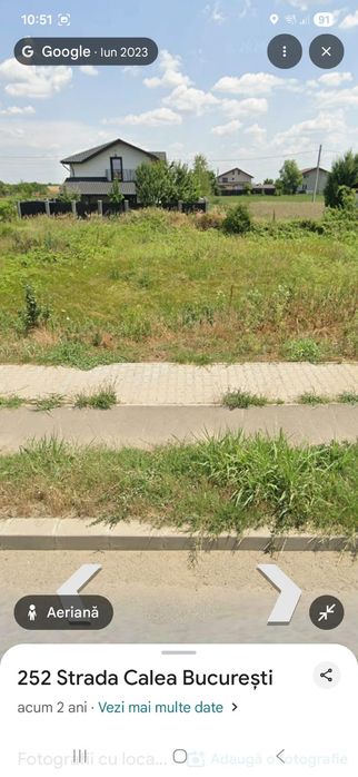 Vând teren în Comuna Vidra ( Berceni )