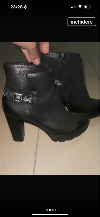 Botine de dama YFK, din piele