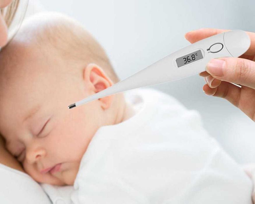 Termometru digital electronic pentru bebelusi si adulti cu afisaj LCD