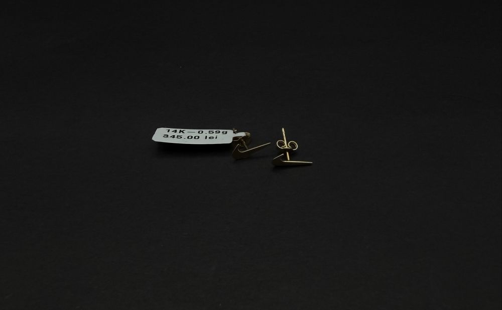 Bijuteria Royal cercei aur 14k  0.59 gr