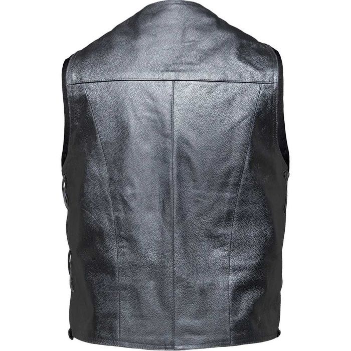 Vesta moto Noua din piele de vaca Black Rocker