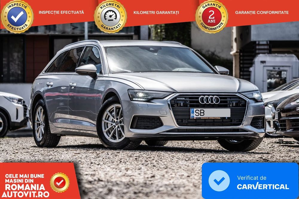Audi A6 Limuzina 3.0 Mild Hibrid Quattro 231cp Piele AppleCar LineA ACC LED WideScreen